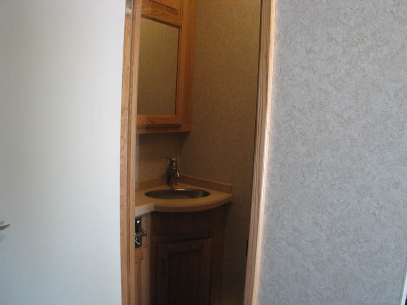 Toilet room sink